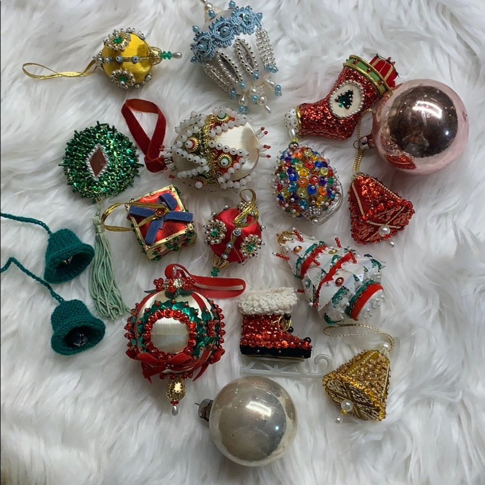 16 Vintage Ornaments